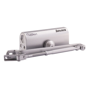 Доводчик Нора-М 430 ISPARUS (от 50 до 100кг) (серебро) морозостойкий