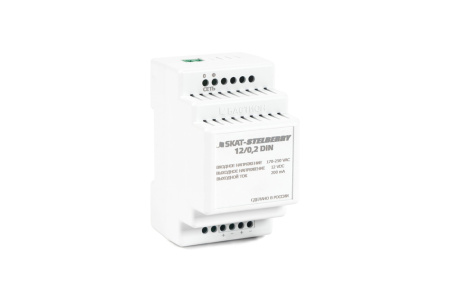 SKAT-STELBERRY 12/0,2 DIN источник питания для аудио, 12В 200мА, пульсации < 5 мВ