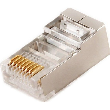 Коннектор RJ-45 CAT5 (1шт) экранированный Коннектор RJ-45 CAT5 (1шт) экранированный
