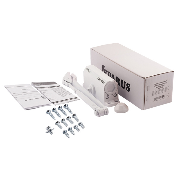 Доводчик Нора-М 410 ISPARUS (от 15 до 60кг) (белый) морозостойкий